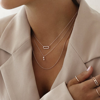 Elegant 0.2TCW Round Lab-Grown Diamond Pendant Necklace 4