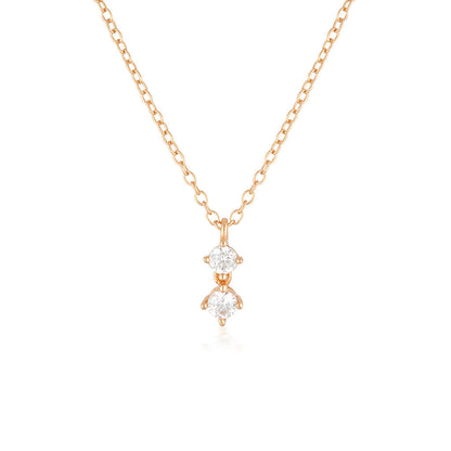 Elegant 0.2TCW Round Lab-Grown Diamond Pendant Necklace 1