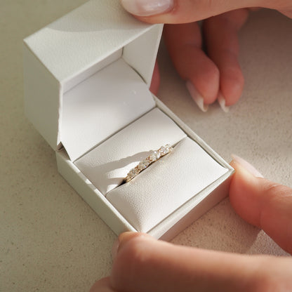 0.50 TCW Marquise Lab Grown Diamond Wedding Band 4