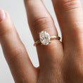 Load image into Gallery viewer, 1.50 CT Oval Lab Grown Diamond Pave Engagement Ring in Elegant Setting
