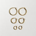 Load image into Gallery viewer, Timeless Gold Hoop Earrings
