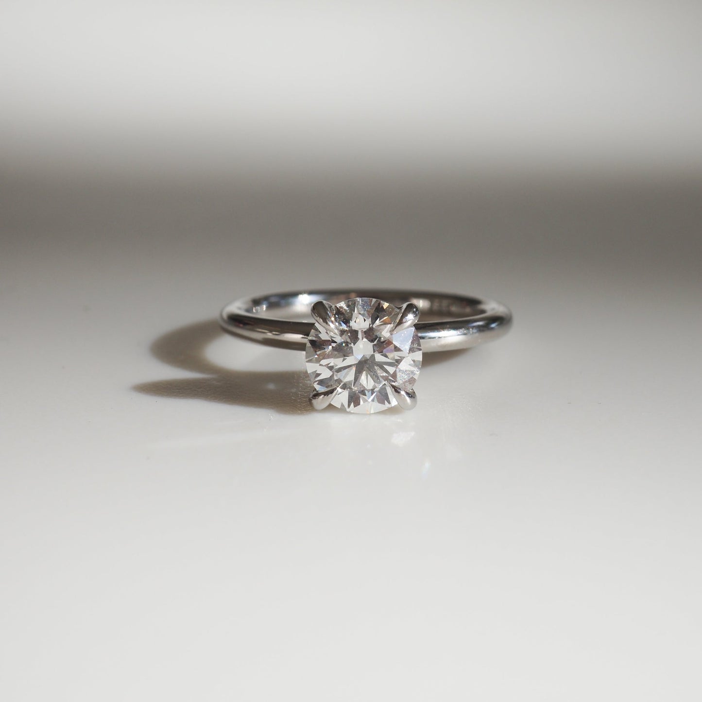 1.30 CT Round Lab Grown Diamond Solitaire Engagement Ring 2