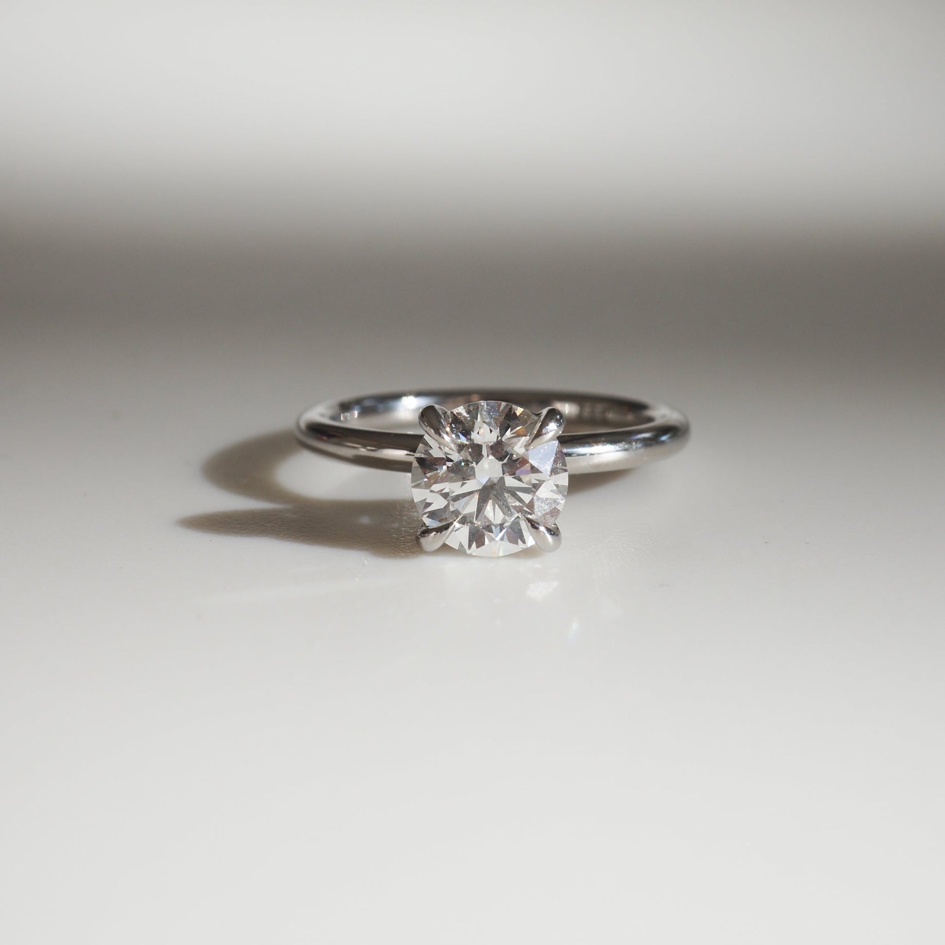 1.30 CT Round Lab Grown Diamond Solitaire Engagement Ring 2