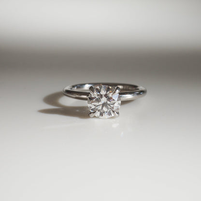 1.30 CT Round Lab Grown Diamond Solitaire Engagement Ring 2
