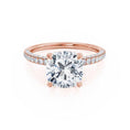 Load image into Gallery viewer, 1.20 CT Cushion Lab Grown Diamond Hidden Halo Engagement Ring
