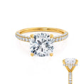 Load image into Gallery viewer, 1.20 CT Cushion Lab Grown Diamond Engagement Ring With Hidden Halo Elegance
