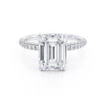 Load image into Gallery viewer, 2.0 CT Emerald Cut Lab-Grown Diamond Engagement Ring With Hidden Halo
