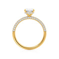 Load image into Gallery viewer, Exquisite 1.20 CT Oval Lab-Grown Diamond Hidden Halo Engagement Ring
