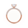 Load image into Gallery viewer, Radiant Elegance: 2.0 CT Lab-Grown Diamond Hidden Halo Pave Engagement Ring
