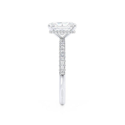 1.50 CT Radiant Lab-Grown Diamond Hidden Halo Engagement Ring 3