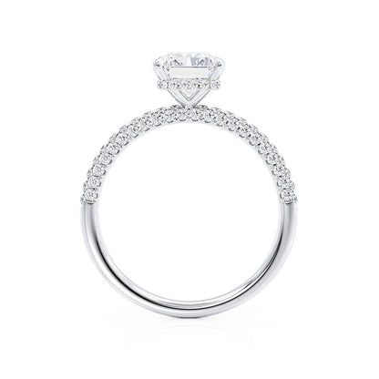 1.50 CT Radiant Lab-Grown Diamond Hidden Halo Engagement Ring 4