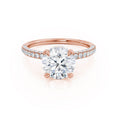 Load image into Gallery viewer, 1.50 CT Round Lab-Grown Diamond Hidden Halo Engagement Ring
