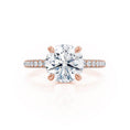 Load image into Gallery viewer, 1.50 CT Round Lab-Grown Diamond Hidden Halo Engagement Ring
