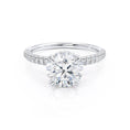 Load image into Gallery viewer, 1.90 CT Round  Lab-Grown Diamond Hidden Halo Engagement Ring
