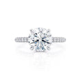 Load image into Gallery viewer, 1.90 CT Round  Lab-Grown Diamond Hidden Halo Engagement Ring
