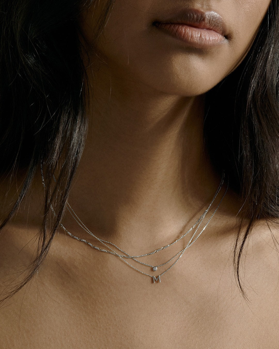 Simple Initial Chain Letter Necklace 28