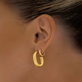 Load image into Gallery viewer, Sleek Silver C-Shaped Hoop Earrings 9
