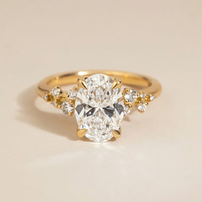 Solitaire-Oval Lab Grown Diamond Engagement Ring