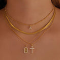 Load image into Gallery viewer, Elegant 0.3 TCW Round Lab-Grown Diamond Cross Necklace 4
