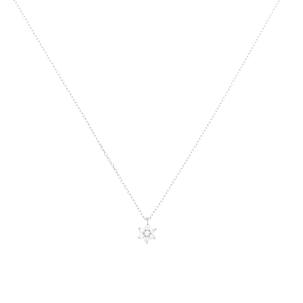 Star-Shaped 0.05 TCW Round Lab-Grown Diamond Necklace