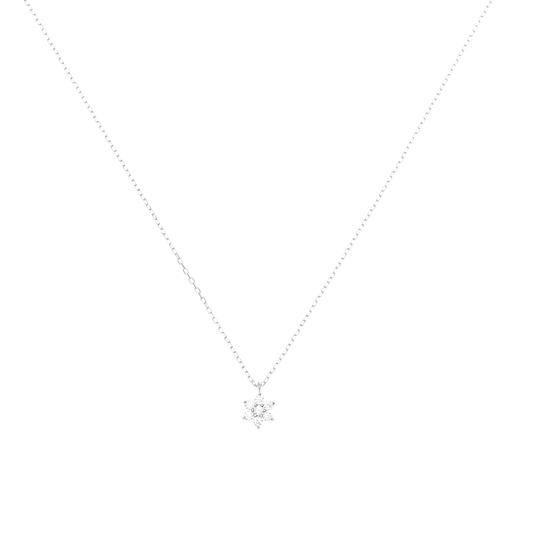 Star-Shaped 0.05 TCW Round Lab-Grown Diamond Necklace