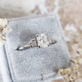 Load image into Gallery viewer, 1 CT Cushion Cut Lab-Grown Diamond Trio Engagement Ring
