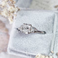 Load image into Gallery viewer, 1 CT Cushion Cut Lab-Grown Diamond Trio Engagement Ring
