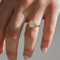 Load image into Gallery viewer, 1.70 CT Cushion Cut Lab-Grown Diamond Three Stone Engagement Ring in Gold
