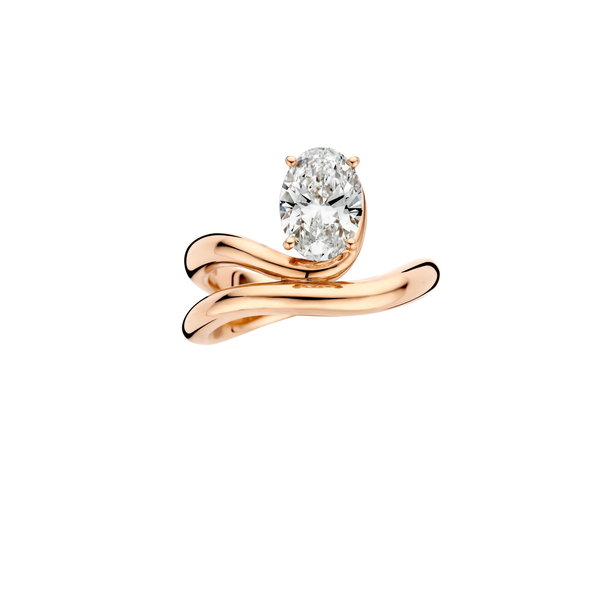 Hidden Halo-1.5 CT Round Lab Grown Diamond Engagement Ring