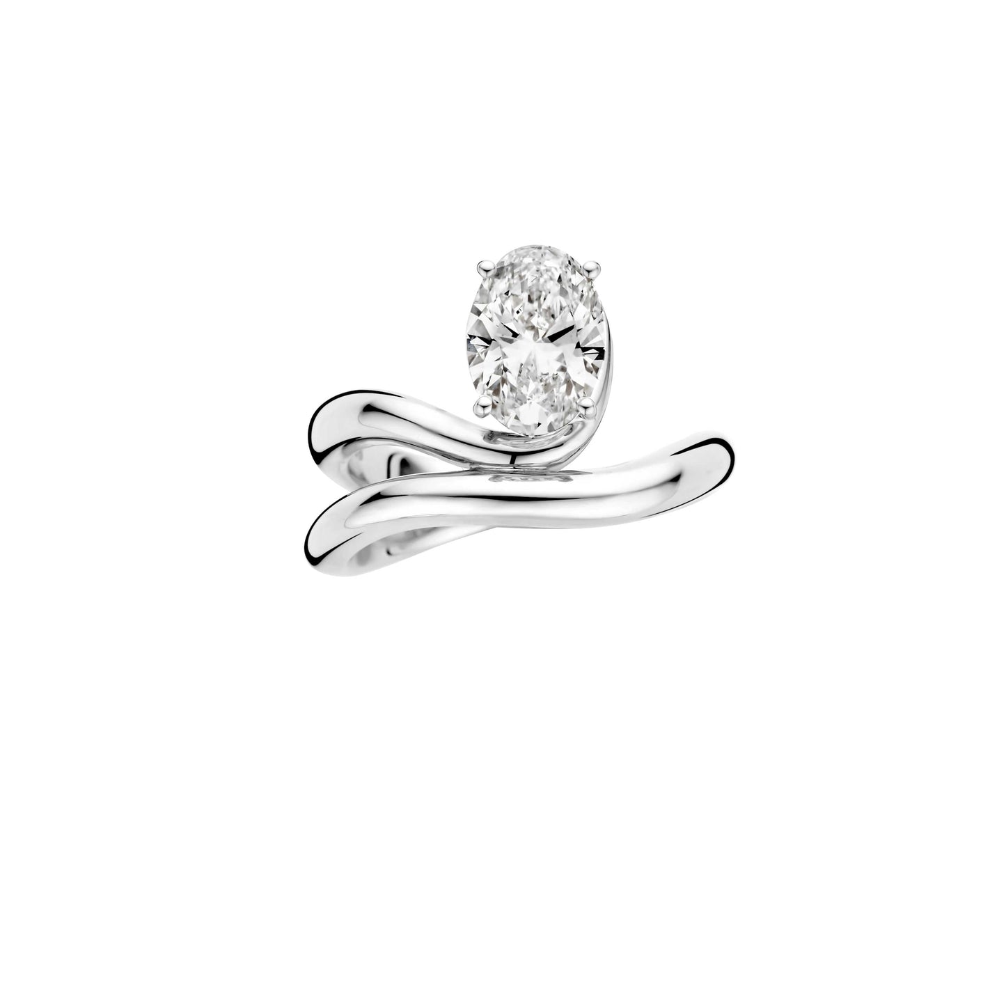 Hidden Halo-1.5 CT Round Lab Grown Diamond Engagement Ring