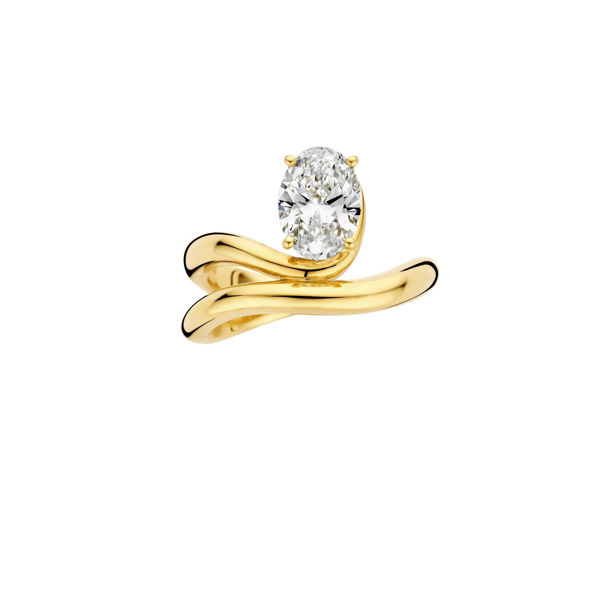 Hidden Halo-1.5 CT Round Lab Grown Diamond Engagement Ring