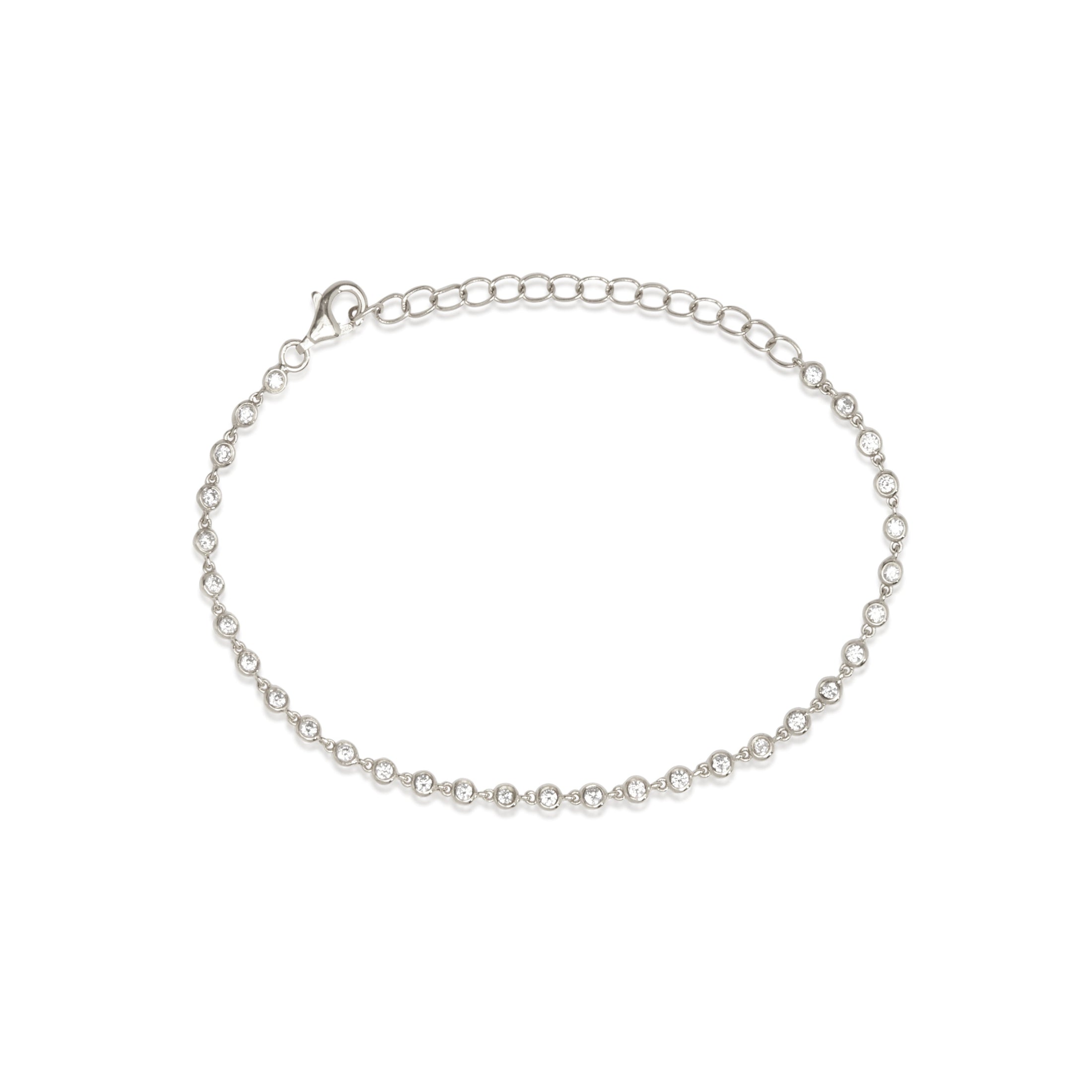 Elegant 0.90 TCW Round Cut Lab-Grown Diamond Tennis Bracelet