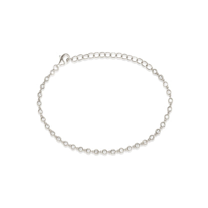 Elegant 0.90 TCW Round Cut Lab-Grown Diamond Tennis Bracelet 1