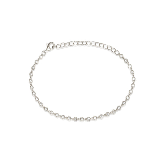 Elegant 0.90 TCW Round Cut Lab-Grown Diamond Tennis Bracelet