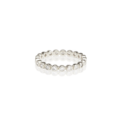 0.50 TCW Round Diamond Bubble Eternity Wedding Band 1
