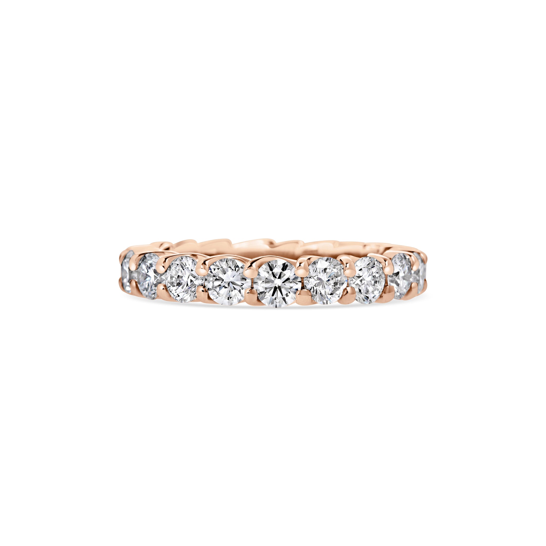 Radiant 2.85 TCW Lab-Grown Round Diamond Eternity Wedding Band 9