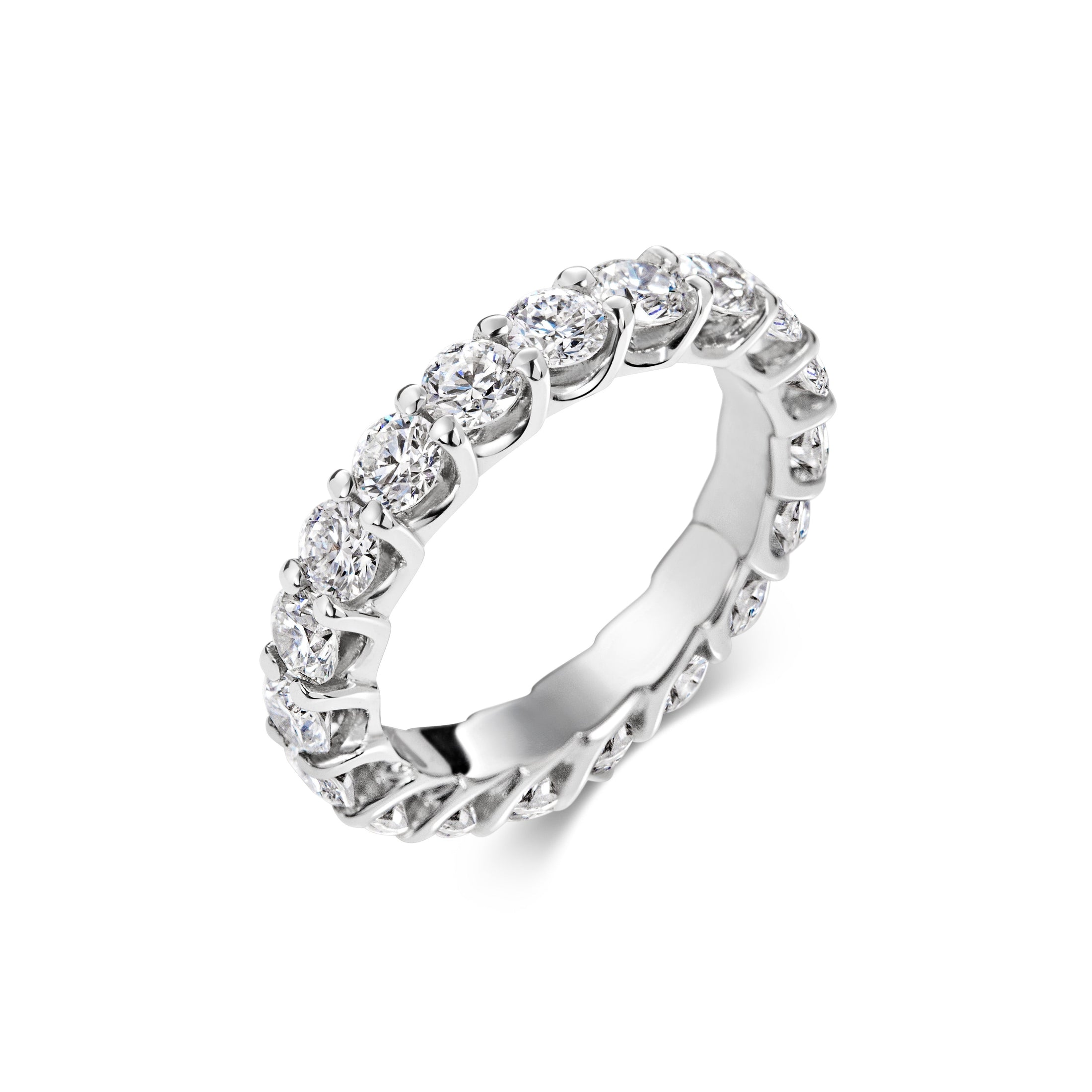 Radiant 2.85 TCW Lab-Grown Round Diamond Eternity Wedding Band 4