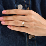 Solitaire Cathedral- 1.8 CT Cushion Lab Grown Diamond Wedding Band