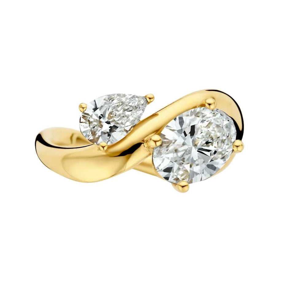 Hidden Halo-1.5 CT Round Lab Grown Diamond Engagement Ring