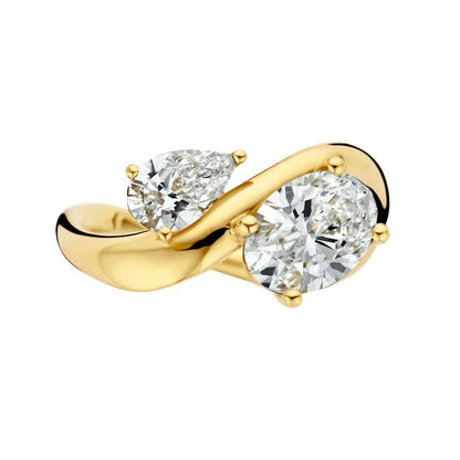 Hidden Halo-1.5 CT Round Lab Grown Diamond Engagement Ring