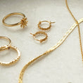 Load image into Gallery viewer, Golden Blossom Hoop Earrings
