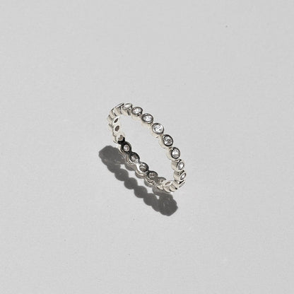 0.50 TCW Round Diamond Bubble Eternity Wedding Band 3