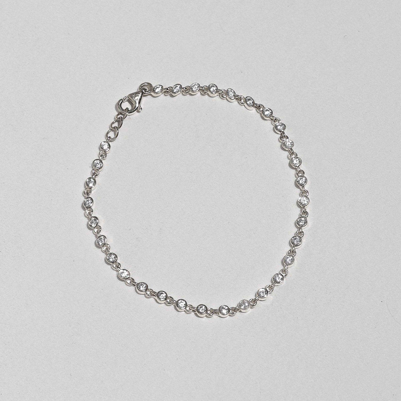 Elegant 0.90 TCW Round Cut Lab-Grown Diamond Tennis Bracelet