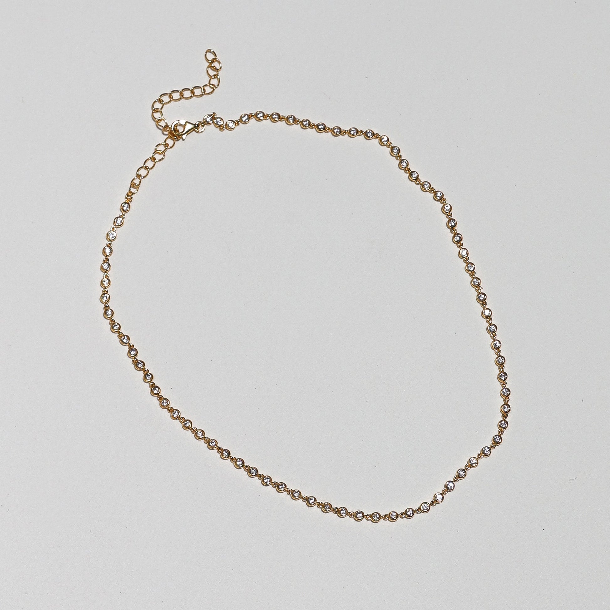 1 TCW Round Bezel Multi Stone Necklace 3