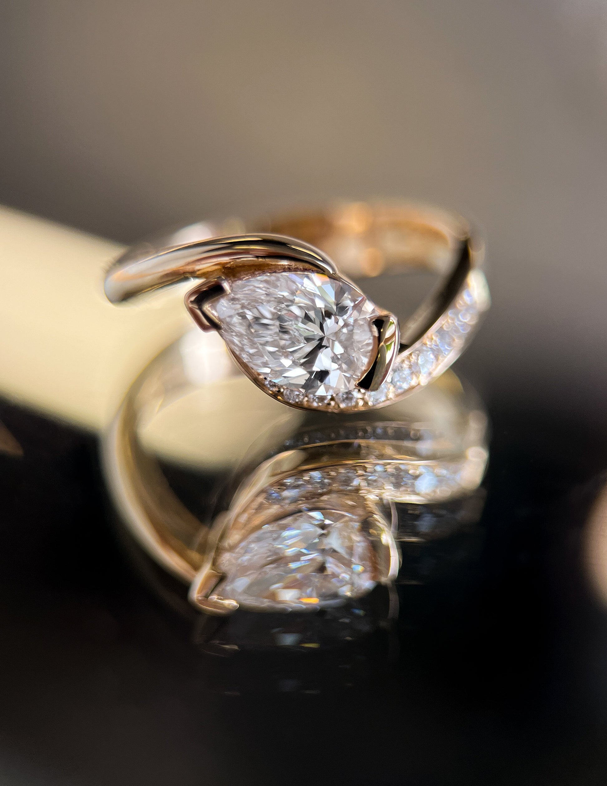 Solitaire-Oval Lab Grown Diamond Engagement Ring