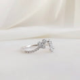 Load image into Gallery viewer, Exquisite 0.41 TCW Round Lab-Grown Diamond Floral Wedding Band
