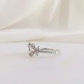 Load image into Gallery viewer, Exquisite 0.41 TCW Round Lab-Grown Diamond Floral Wedding Band
