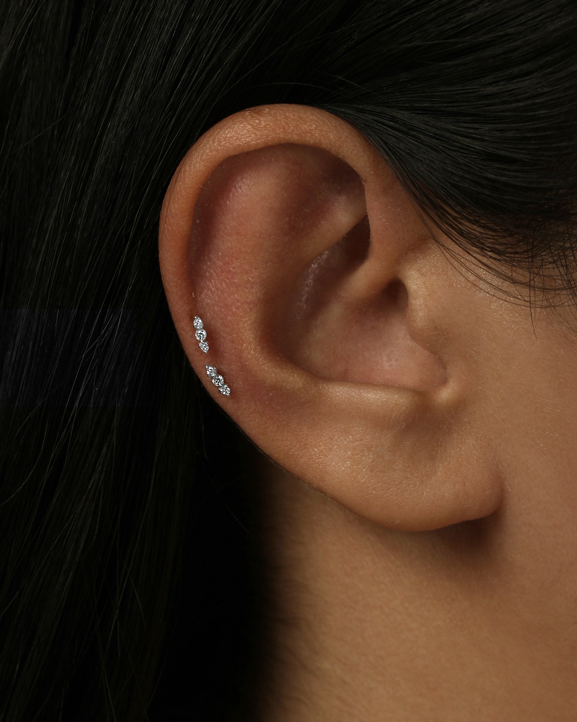Elegant 0.02 TCW Round Lab Grown Diamond Stud Earrings 3