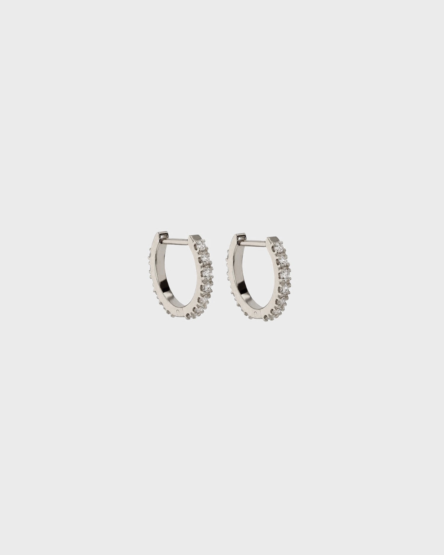 0.1O TCW Round Lab Grown Diamond Hoops Earring