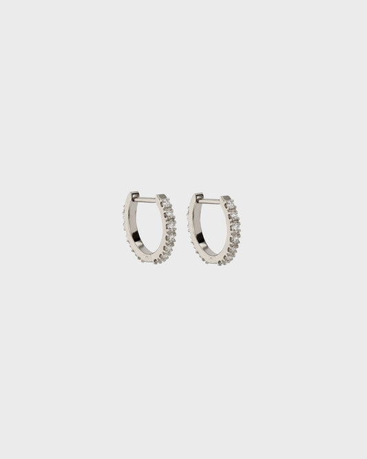 0.1O TCW Round Lab Grown Diamond Hoops Earring